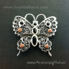 Broche de azabache y plata