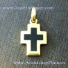 Cruz de azabache y oro