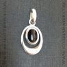 Colgante de azabache y plata
