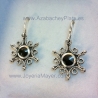 Pendientes de azabache y plata