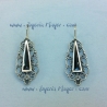 Pendientes de azabache y plata