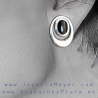 Pendientes de azabache y plata