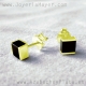 Pendientes de azabache y plata