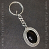 Llavero de azabache y plata