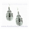 Pendientes de azabache y plata