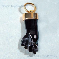 Higa de azabache y plata