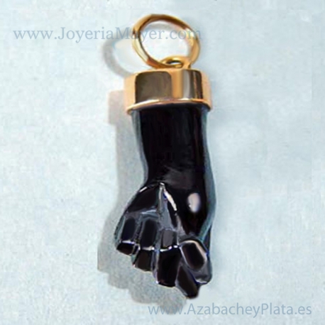 Higa de azabache y plata