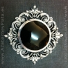 Broche de azabache y plata