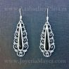 Pendientes de azabache y plata