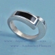 Anillo de azabache y plata