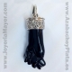 Higa de azabache y plata