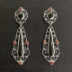 Pendientes de azabache y plata
