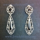 Pendientes de azabache y plata