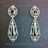 Pendientes de azabache y plata