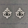 Pendientes de azabache y plata