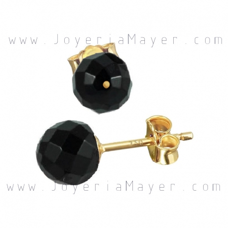 Pendientes de azabache y plata