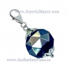 Charm bola de azabache y plata