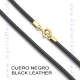 Cordón de cuero y plata