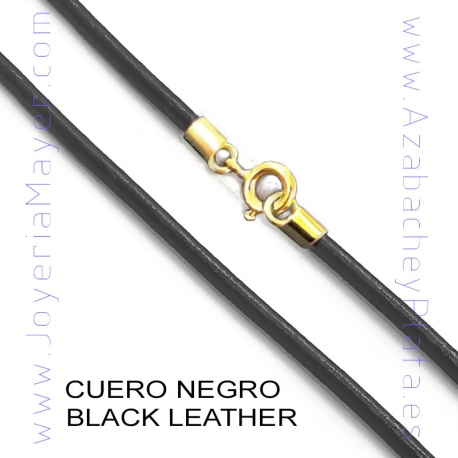 Cordón de cuero y plata