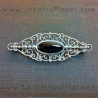 Broche de azabache y plata