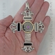 Cruz Pectoral de azabache y plata