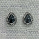 Pendientes de azabache y plata
