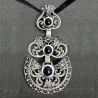 Colgante tradicional gallego de azabache y plata