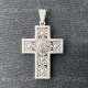 Cruz de azabache y plata