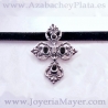Colgante regional sapo de azabache y plata
