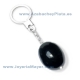 Llavero de azabache y plata